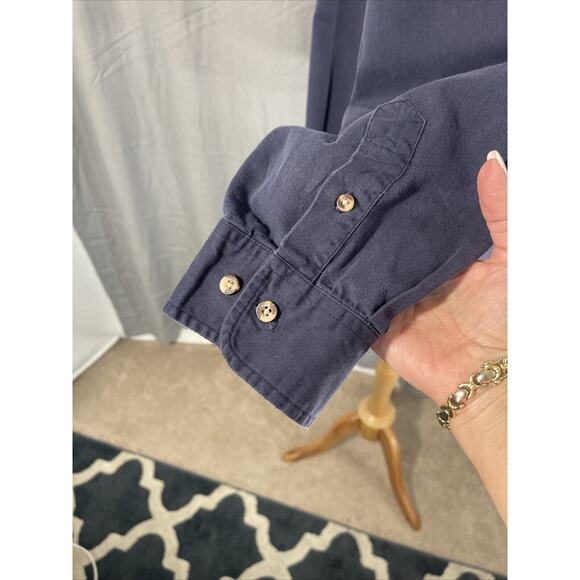 Walt Disney‎ World Shirt Mens XXL Blue Button Down Mickey Mouse White Logo - Picture 5 of 10